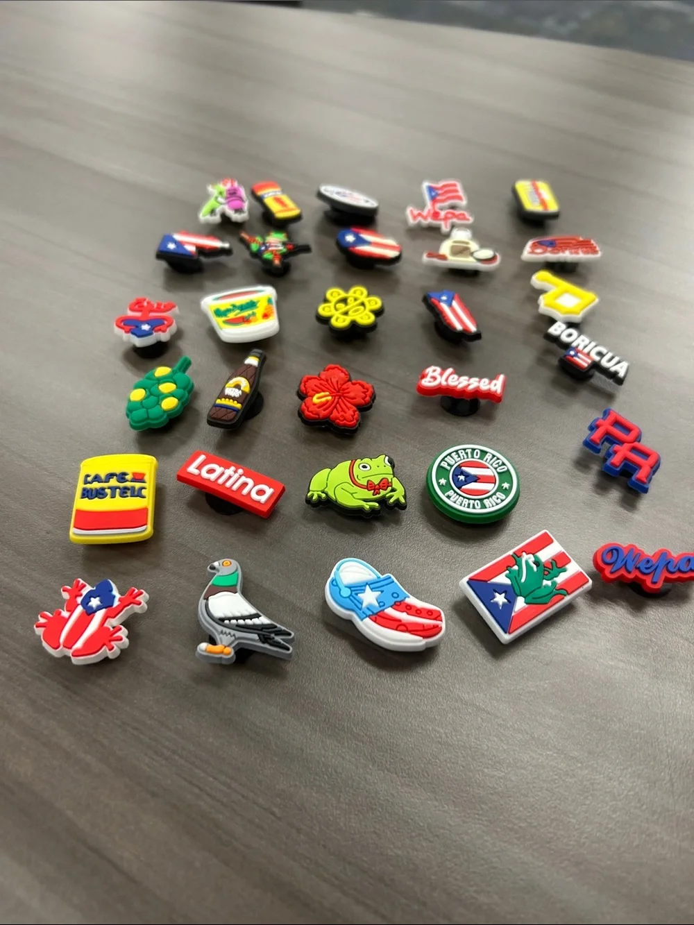 30 Puerto Rico Themed croc charms